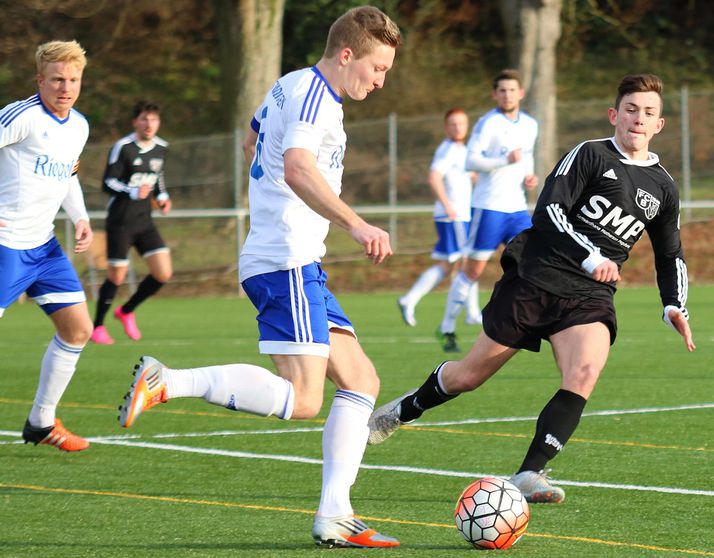 Am Ball: Torschütze Eric Schwarz